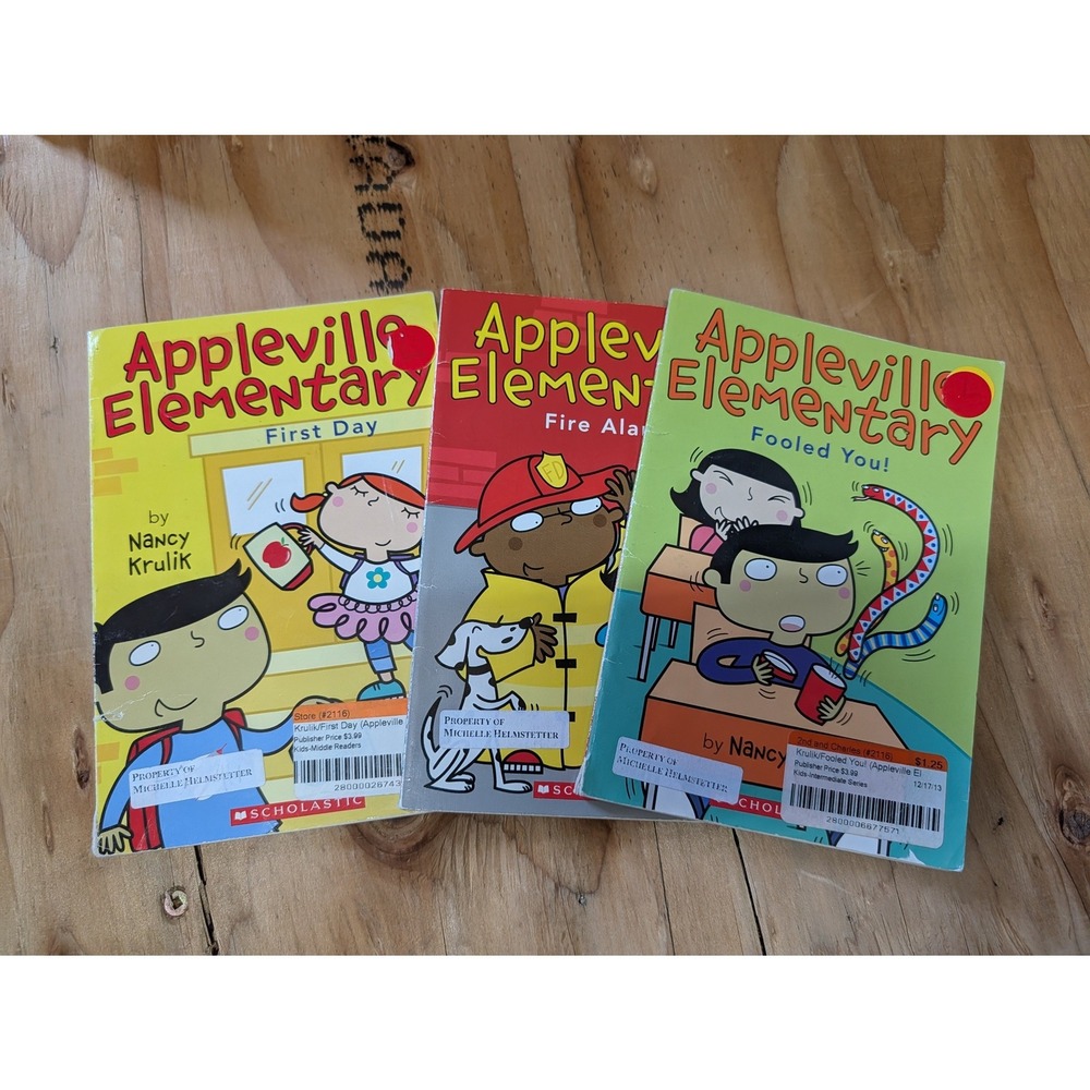 Scholastic Appleville Elementary Books Nancy Krulik 3pk Multicolor Fair School
